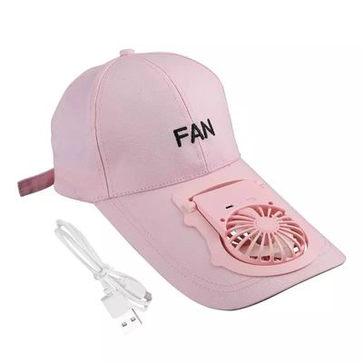 Großhandelspreis trägt tragbarer fan-Hut-justierbarer Unisexsommer USBs Aufladungsdie uv Baseball-Mützen schützen Masken Mini Cooler Fan zur Schau